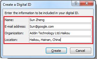 Hướng dẫn cách thêm một chữ ký số (digital signature) trong Excel